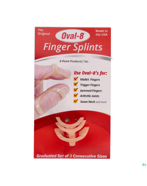 Adhome attelle oval 8 set 3 6-7-8 5,7-6,14cm