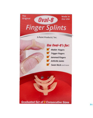 Adhome attelle oval 8 set 3 6-7-8 5,7-6,14cm