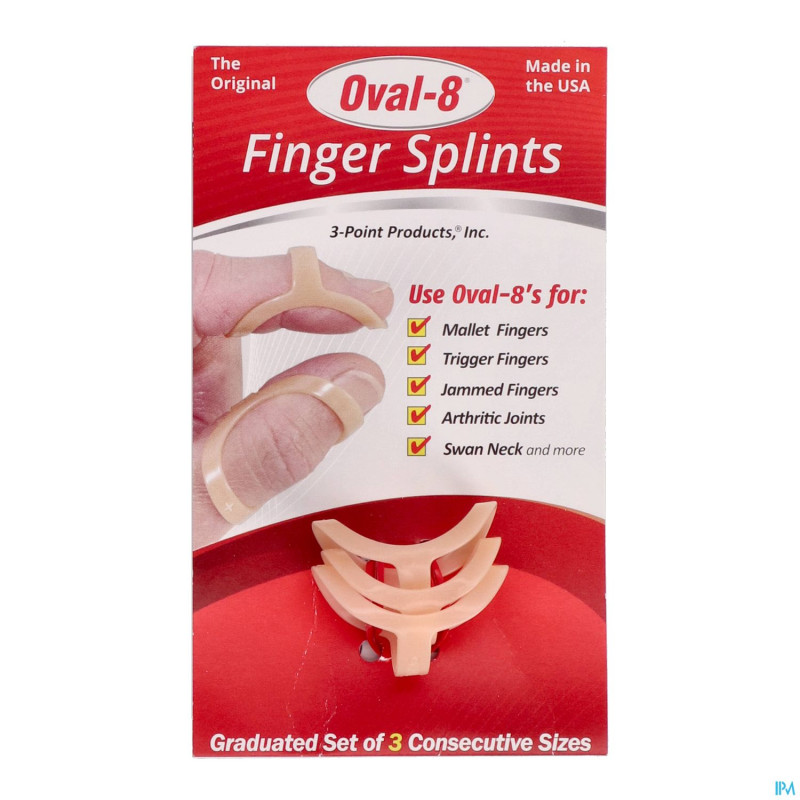 Adhome attelle oval 8 set 3 8-9-10 6,14-6,8cm