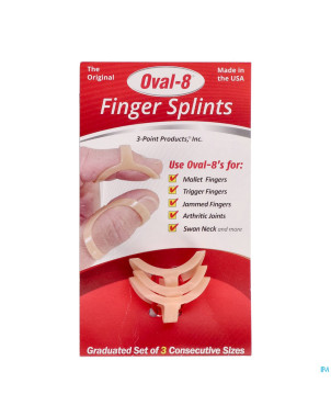 Adhome attelle oval 8 set 3 8-9-10 6,14-6,8cm