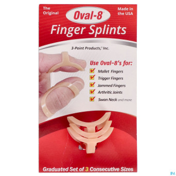 Adhome attelle oval 8 set 3 8-9-10 6,14-6,8cm