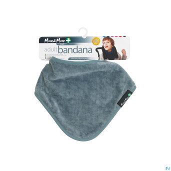 Adhome bavoir bandana adultes gris