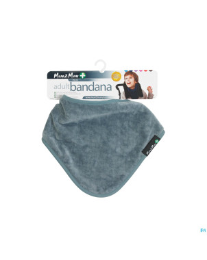Adhome bavoir bandana adultes gris