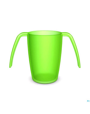 Adhome gobelet 2 anses ergoplus 250ml vert