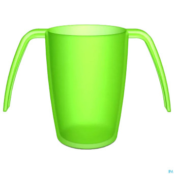 Adhome gobelet 2 anses ergoplus 250ml vert