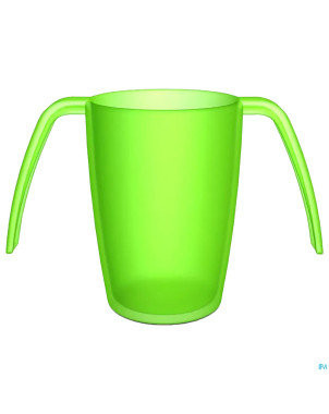 Adhome gobelet 2 anses ergoplus 250ml vert