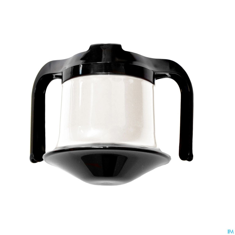 Adhome gobelet 2 anses couvercle bec 250ml blanc