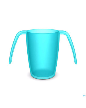 Adhome gobelet 2 anses ergoplus 250ml turquoise