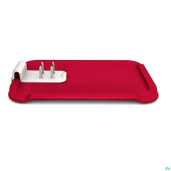 Adhome planche tartiner ornamin 28,5x21cm rouge