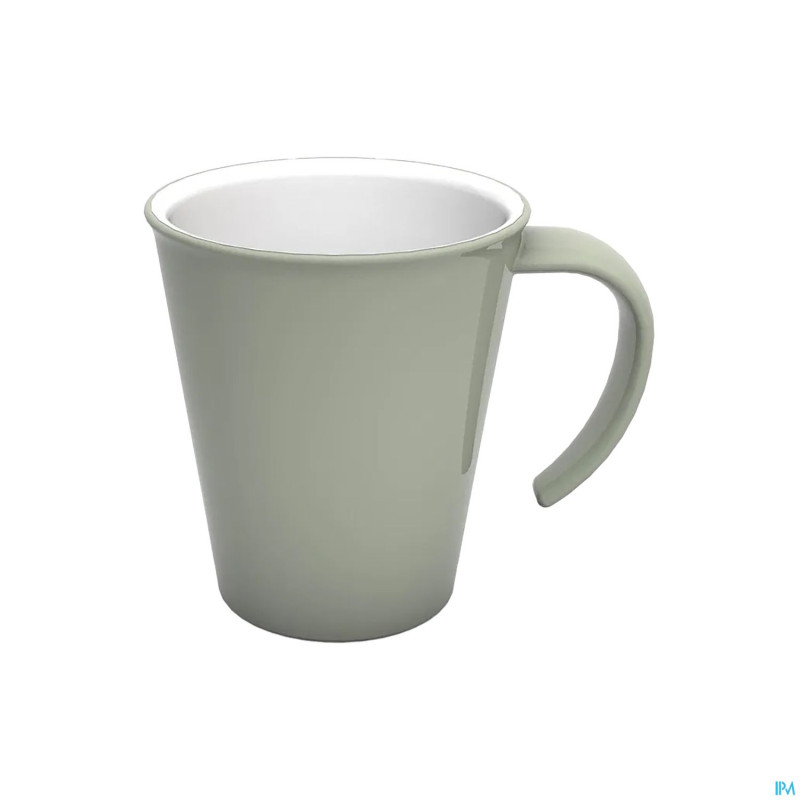 Adhome tasse cafe ornamin culin.san1201 sage/blanc