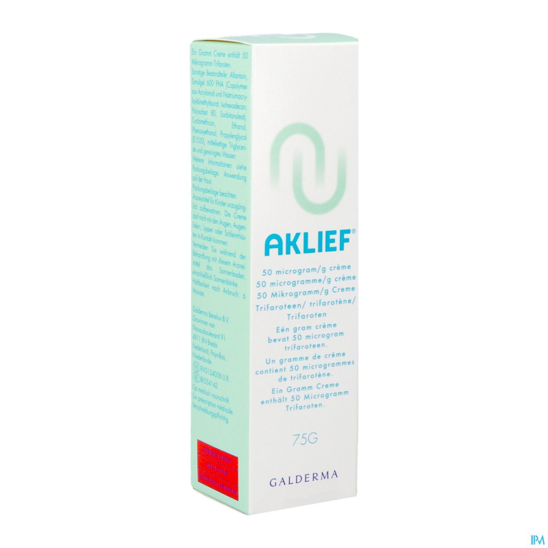 Aklief 50mcg/g creme  75g