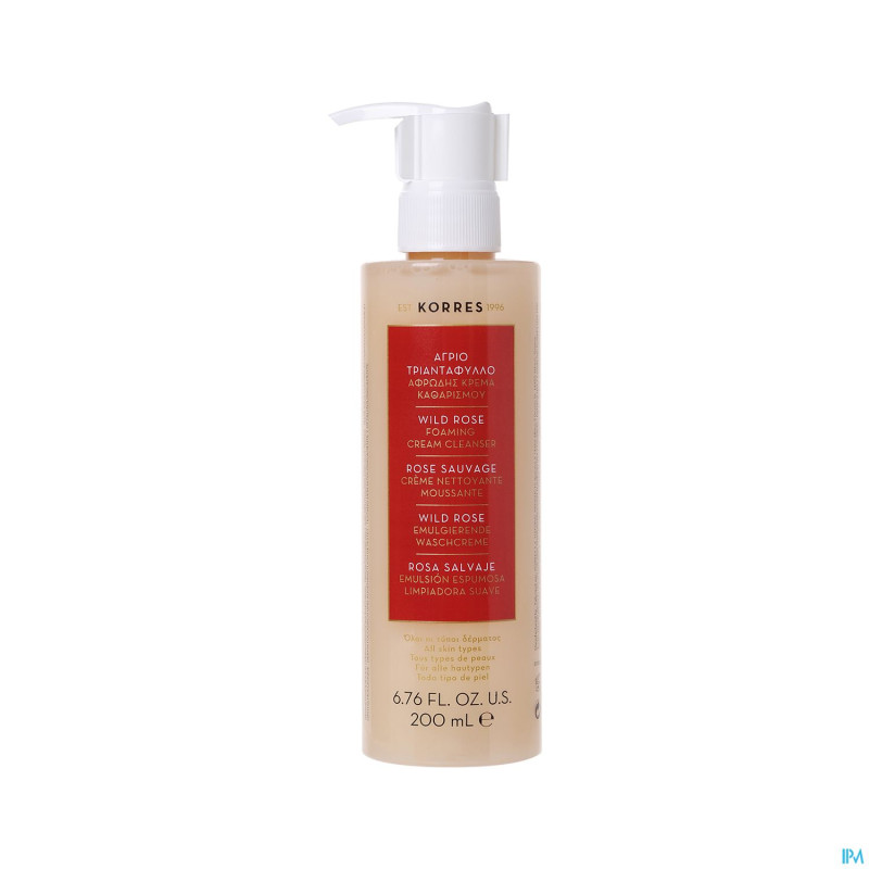 Korres kf rose sauvage foaming cleanser    200ml