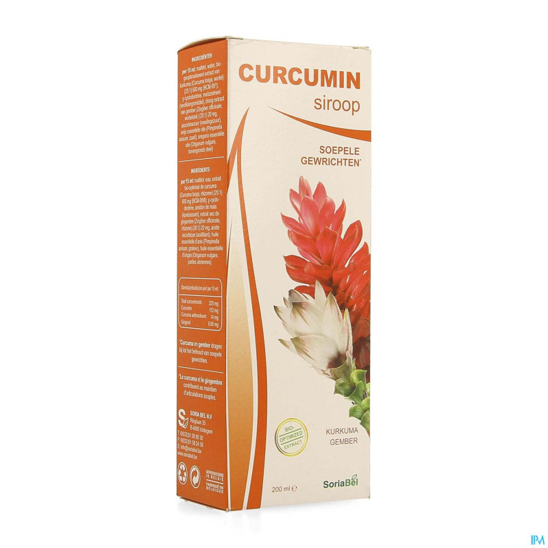 Soria curcumin sirop    200ml nf rempl.3415684