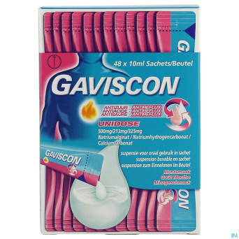 Gaviscon antiacide-antireflux susp buv.    sach 48