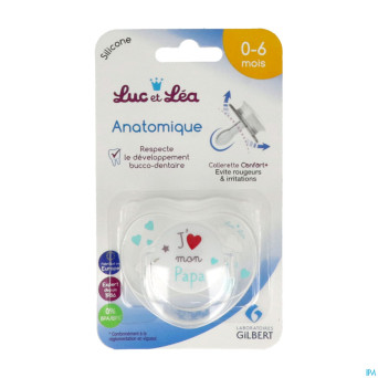 Luc&lea sucette ana 0-6m papa anneau