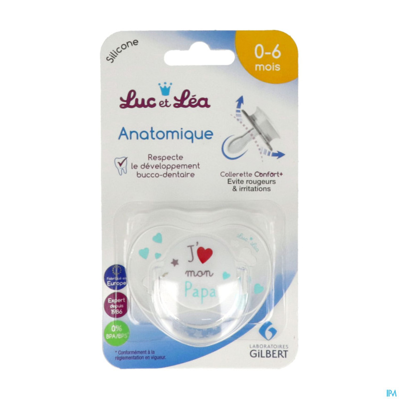 Luc&lea sucette ana 0-6m papa anneau