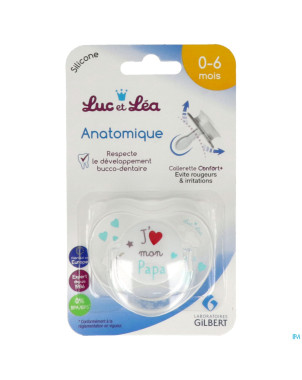 Luc&lea sucette ana 0-6m papa anneau
