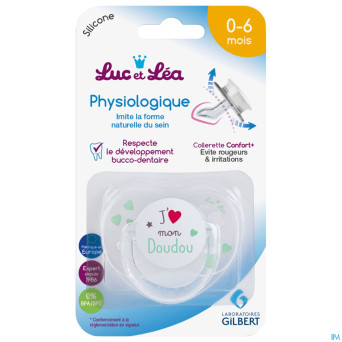 Luc&lea sucette physio 0-6m doudou anneau