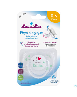 Luc&lea sucette physio 0-6m doudou anneau