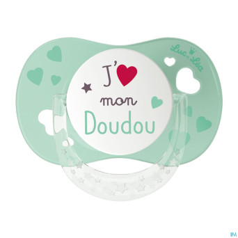 Luc&lea sucette physio 6m+ jaime doudou anneau