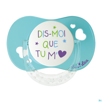 Luc&lea sucette physio 6m+ dis moi anneau