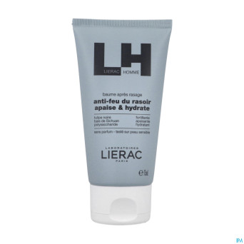 Lierac homme baume apaisant apres rasage tube 75ml