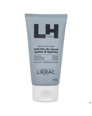 Lierac homme baume apaisant apres rasage tube 75ml