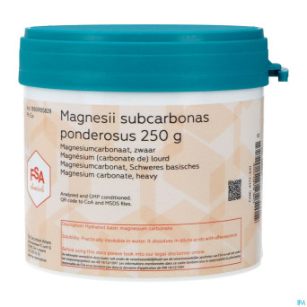 Magnesium carbonate lourd 250g    magis