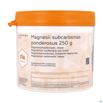 Magnesium carbonate lourd 250g    magis