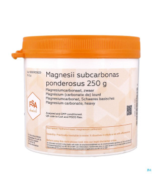 Magnesium carbonate lourd 250g    magis