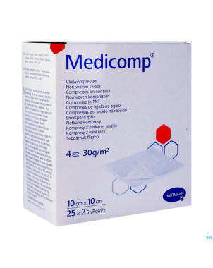 Medicomp cp ster 4pl 10x10cm 30g 25x2