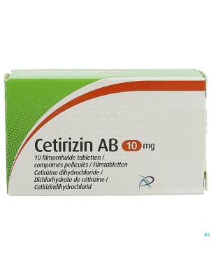 Cetirizin ab 10mg comp pell  10