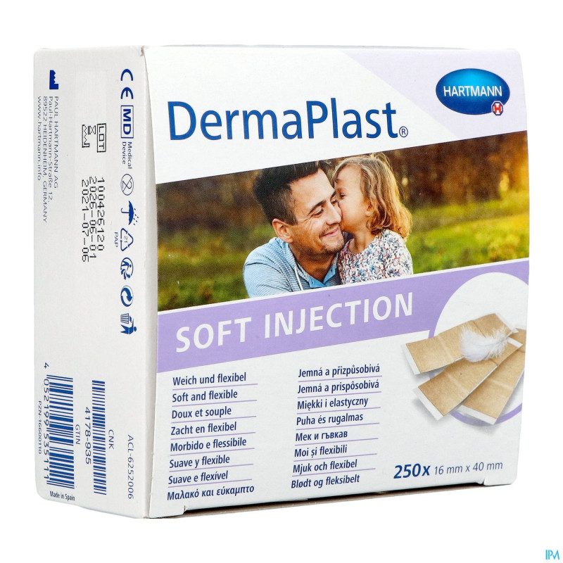 Dermaplast soft 16x40mm 250