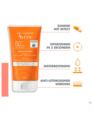 Avene sol spf50+ intense protect 50+ fluide  150ml