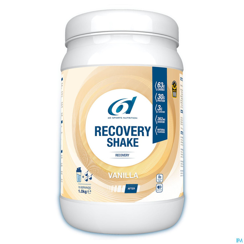 6d sixd recovery shake vanilla 1kg nf