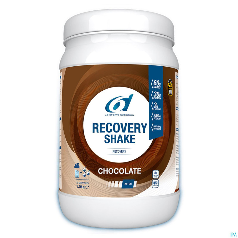 6d sixd recovery shake chocolate    1kg