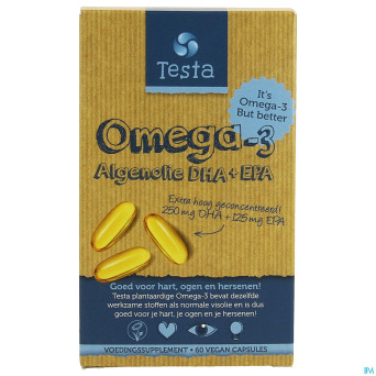 Testa omega 3 huile algues dha/epa    softgels 60