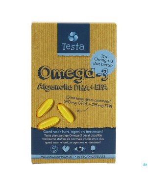 Testa omega 3 huile algues dha/epa    softgels 60