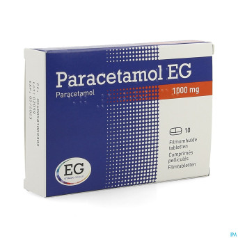 Paracetamol eg forte 1g comp pell  10