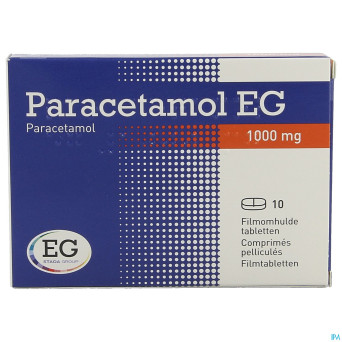 Paracetamol eg forte 1g comp pell  10
