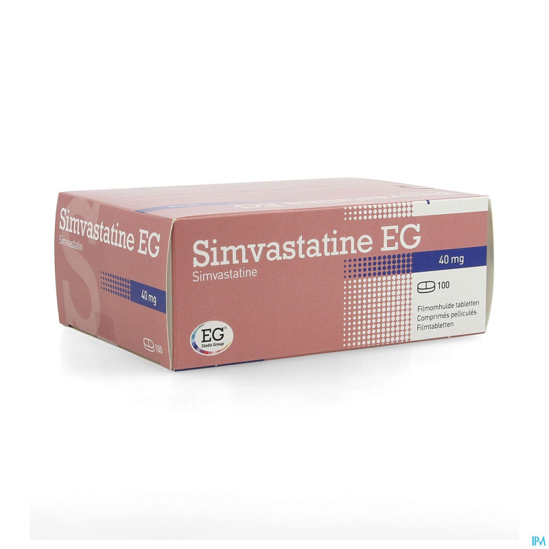 Simvastatine eg 40mg pi pharma comp pell 100 pip