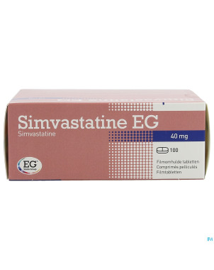 Simvastatine eg 40mg pi pharma comp pell 100 pip