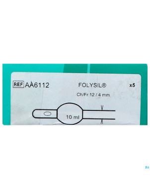 Folysil 2 voies nel sil cath 10ml 41cm ch12 5