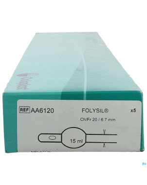 Folysil 2 voies nel sil cath 15ml 41cm ch20 5