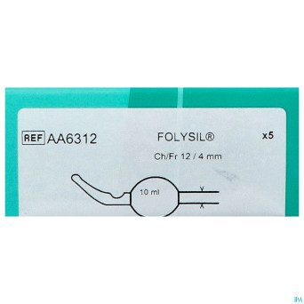 Folysil 2 voies tie sil cath 15ml 40cm ch12 5