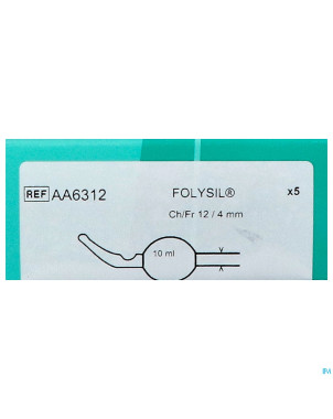 Folysil 2 voies tie sil cath 15ml 40cm ch12 5
