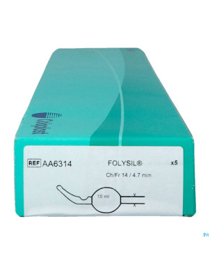 Folysil 2 voies tie sil cath 15ml 40cm ch14 5