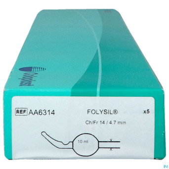 Folysil 2 voies tie sil cath 15ml 40cm ch14 5
