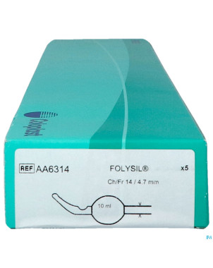 Folysil 2 voies tie sil cath 15ml 40cm ch14 5