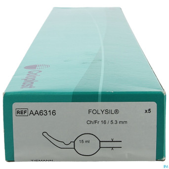 Folysil 2 voies tie sil cath 15ml 40cm ch16 5